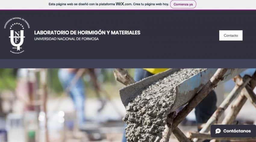 Nueva Web del Laboratorio de Hormigón y Materiales de la UNaF