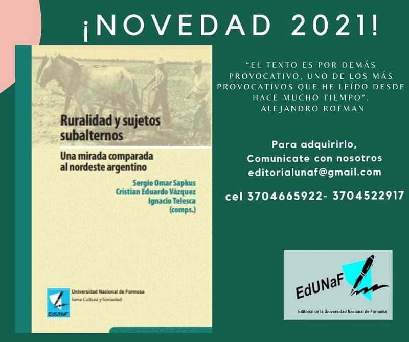 La EdUNaF publicó un nuevo libro sobre ruralidad