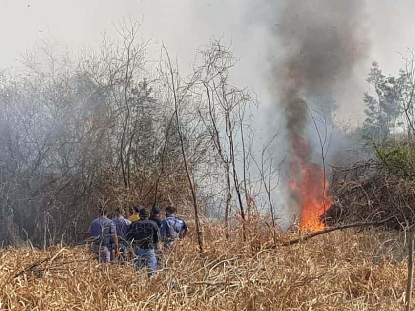 La Reserva Natural del Río Bermejo en Villa Escolar fue alcanzada por el fuego