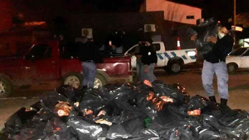 La Policía secuestró más de 2.000 kilos de carne vacuna y dos vehículos en Clorinda