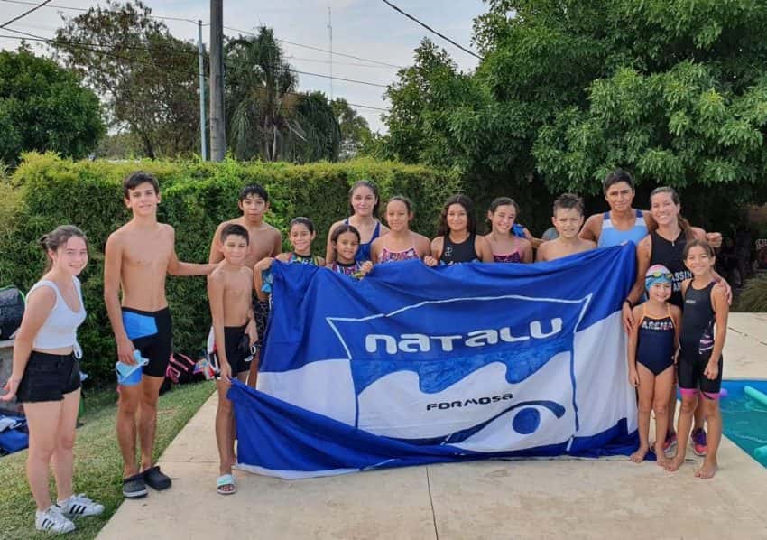 Natalú participó de competencias de acuatlón, triatlón y aguas abiertas el fin de semana
