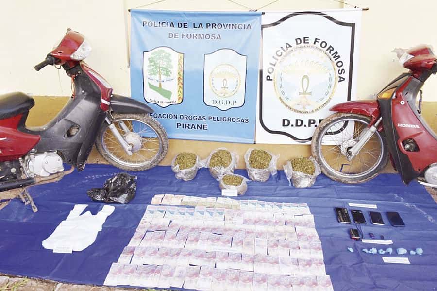 La Policía desarticuló un centro 
de distribución de drogas en Pirané