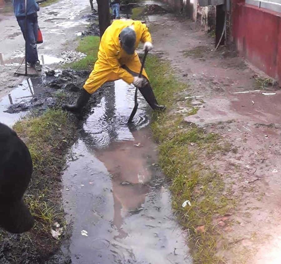 Amplio accionar de la comuna 
para agilizar el drenaje en la ciudad