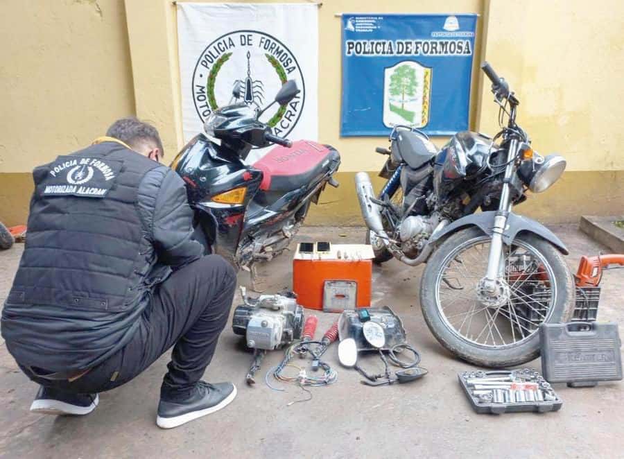 La Policía desarticuló banda que se dedicaba 
al robo de motocicletas y la venta por partes