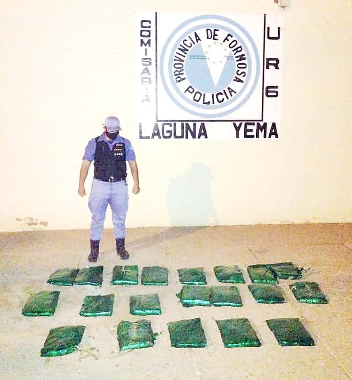 Secuestraron 20 kilos de hojas de
coca y demoraron a un hombre