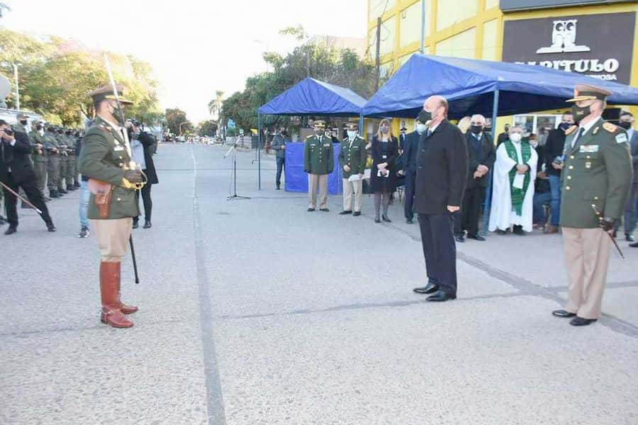 El gobernador Insfrán presidió el acto del 
84.º aniversario de Gendarmería Nacional