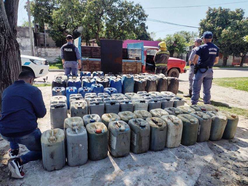 Desarticulan centro ilegal de acopio de combustible