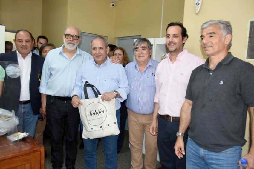 El ministro Ibáñez recorrió el Parque Industrial con autoridades de La Bancaria