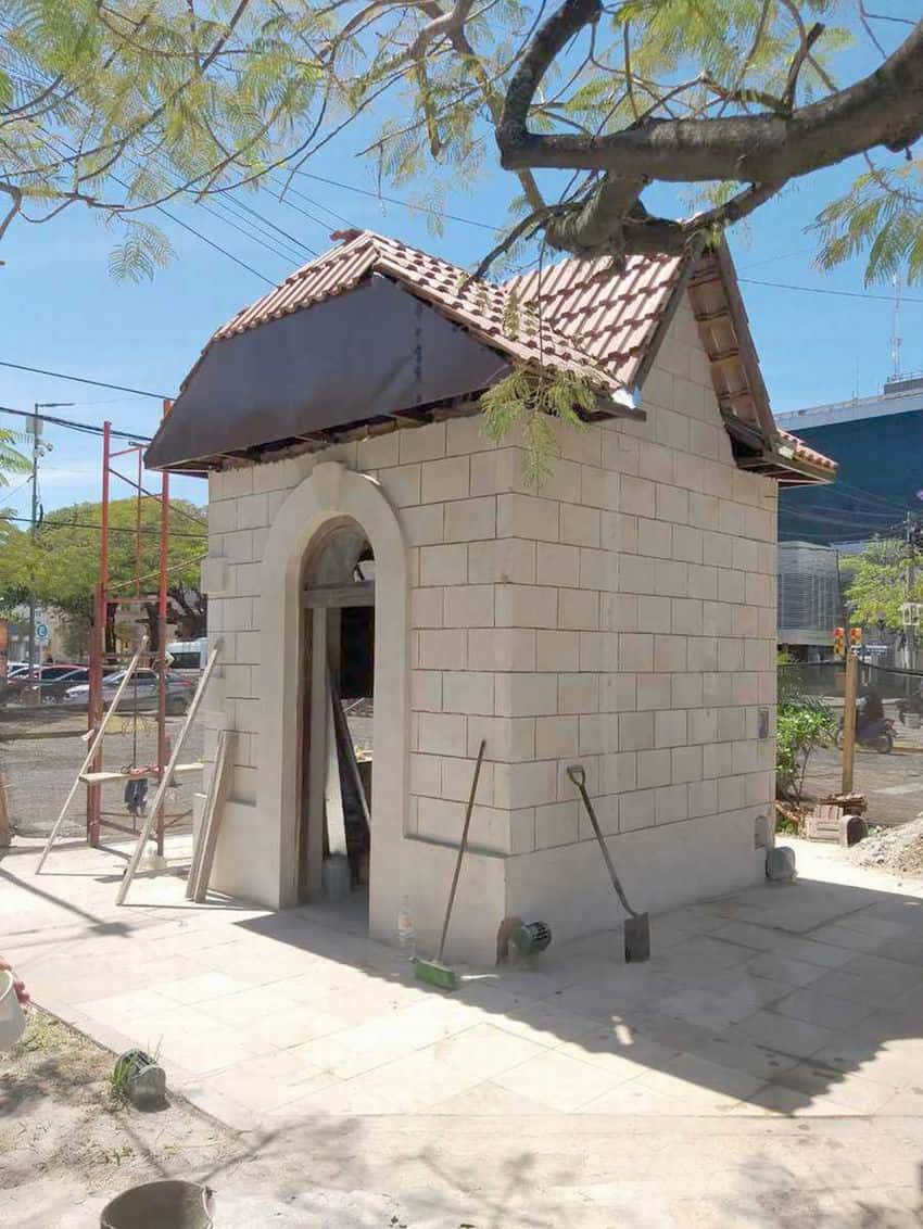 La obra de restauración del kiosco histórico
se encuentra en etapa de finalización