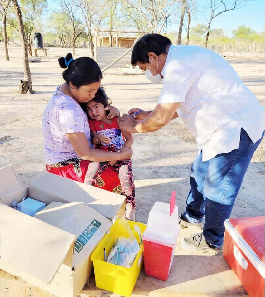 María Cristina alcanzó el 97,7% de cobertura en la 
campaña contra el sarampión, rubéola, paperas y polio