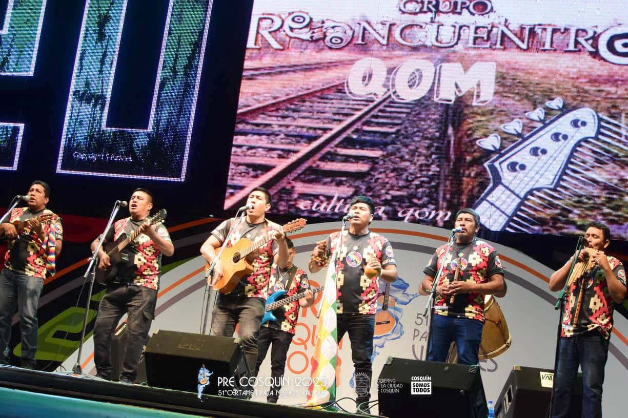 Reencuentro Qom actuará hoy con Lucio 
El Indio Rojas en el Festival de Cosquín