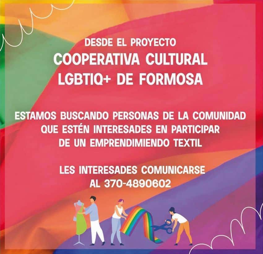 La primera Cooperativa Cultural 
LGBTIQ + de Formosa es una realidad