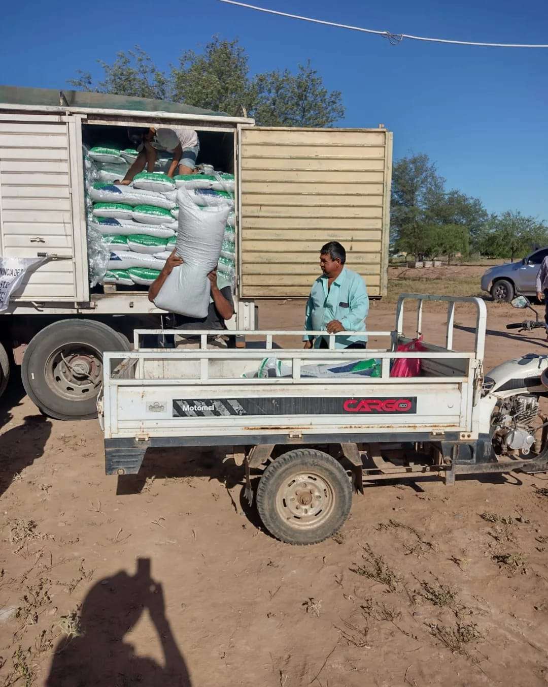 Ingeniero Juárez: continúa la entrega de alimento balanceado a productores ganaderos