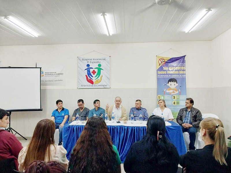 En El Espinillo, el ministro Gómez acompañó
una nueva reunión interinstitucional