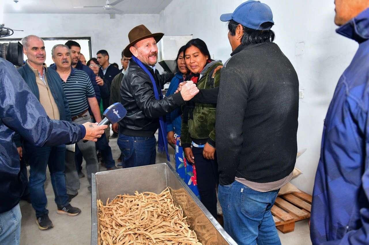 Al visitar el predio del PROAPE, Insfrán dejó inaugurada la fábrica de harina de algarroba