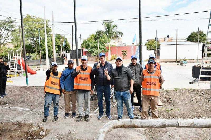 Barrio Fontana: Jofré observó avance de obras