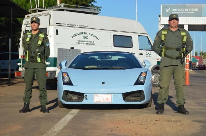 Secuestraron un Lamborghini sin papeles que tenía como destino Clorinda