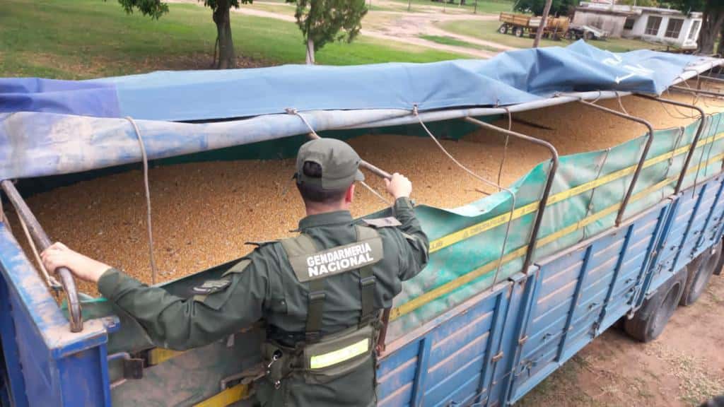 Secuestraron 30 toneladas de maíz trasladados ilegalmente