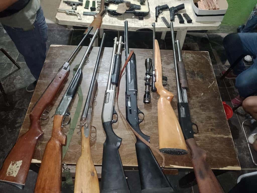 Un arsenal: Gendarmes allanaron una casa y hallaron todo tipo de armas de fuego