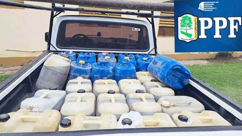 La Policía secuestró más de 800 litros de combustible