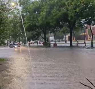 Fuertes lluvias en Formosa provocaron el anegamiento de algunas calles