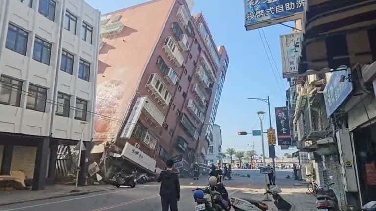 Impresionante terremoto en Taiwán: más de 800 heridos y 9 muertos