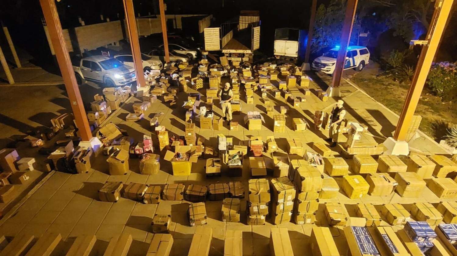 Golpe al contrabando: secuestraron un cargamento millonario de mercadería ilegal en Clorinda