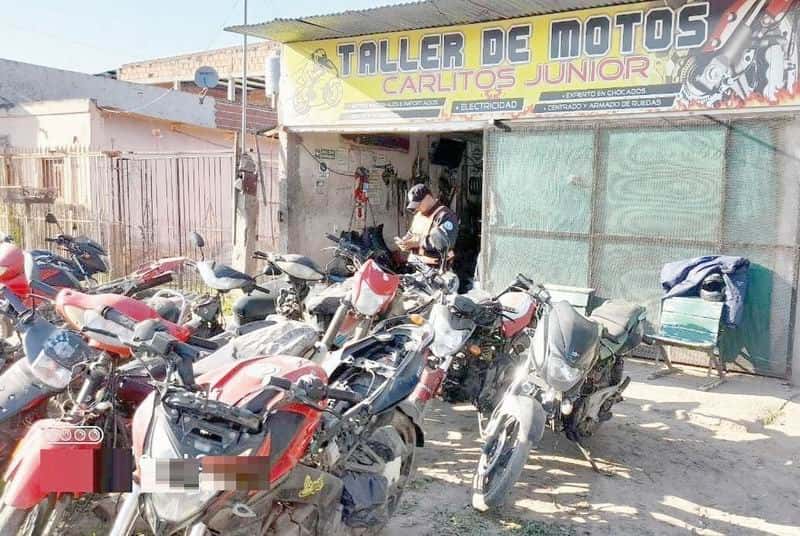 Inspeccionan talleres mecánicos para 
evitar el desguace de motos robadas