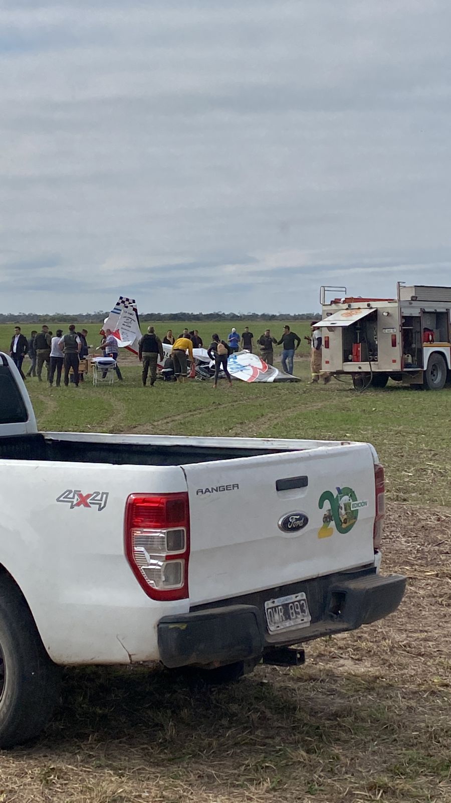 Tragedia en Chaco, cayó una avioneta durante una exposición de Agronea